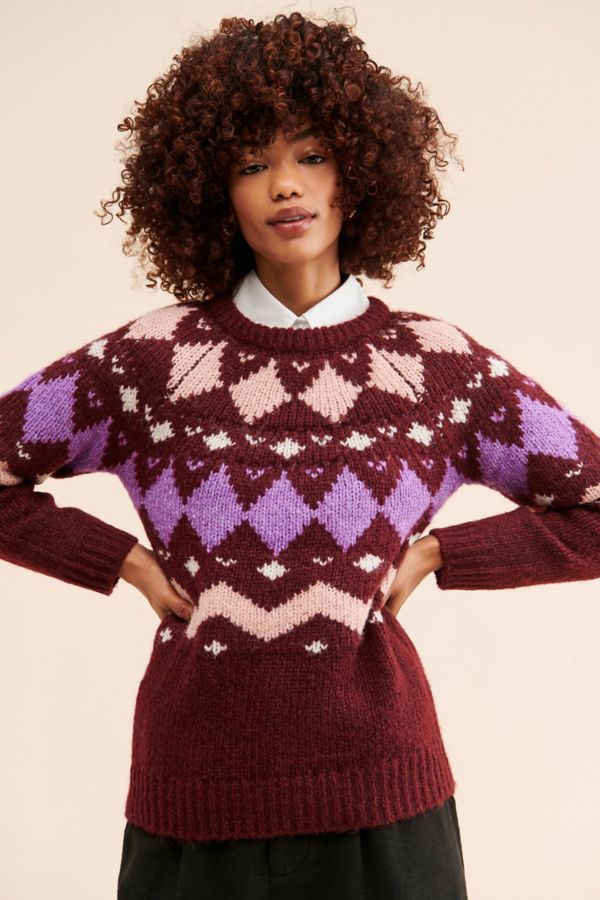 Slide View: 3: Vero Moda Filipa Fair Isle Sweater