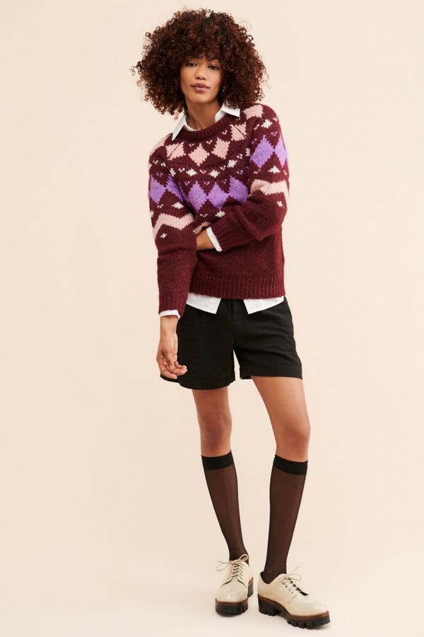 Slide View: 4: Vero Moda Filipa Fair Isle Sweater