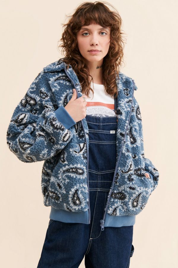 Slide View: 1: UO Printed Fleece Jacket