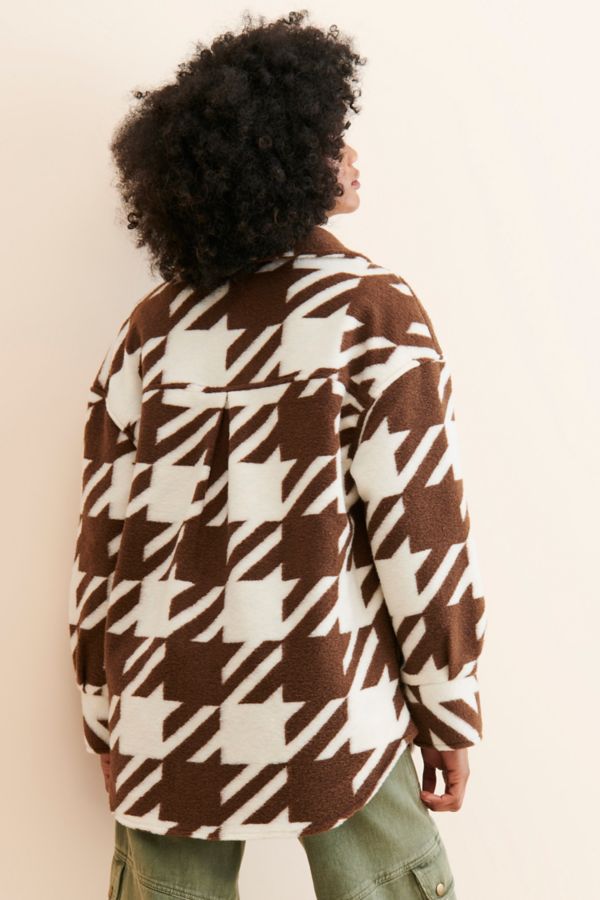 Slide View: 2: Native Youth Jerrod Houndstooth Shirt Jacket