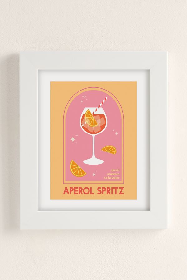 Slide View: 2: April Lane Art Aperol Spritz Art Print