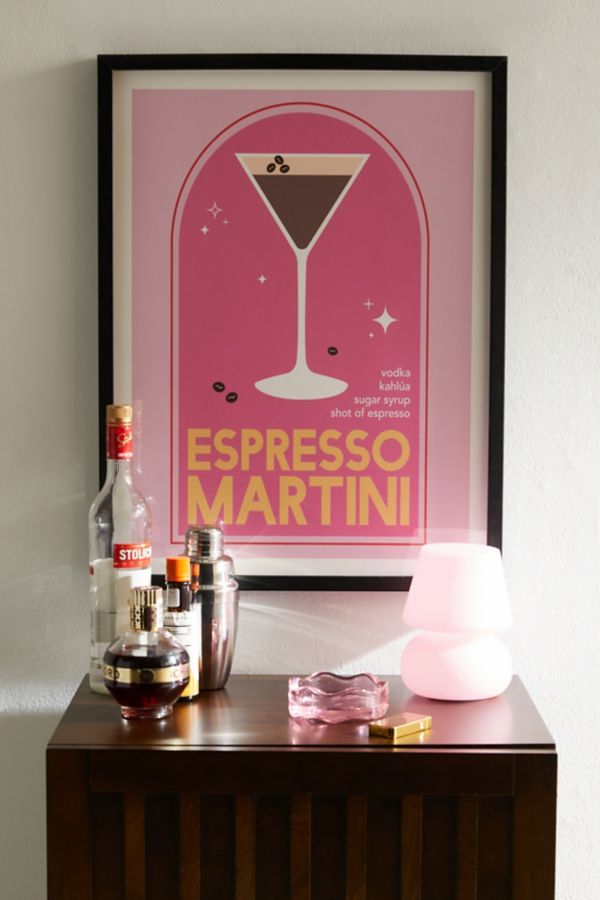 Slide View: 1: April Lane Art Espresso Martini Art Print