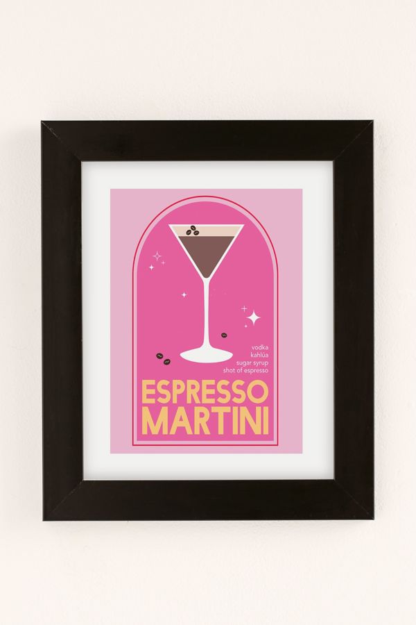 Slide View: 2: April Lane Art Espresso Martini Art Print