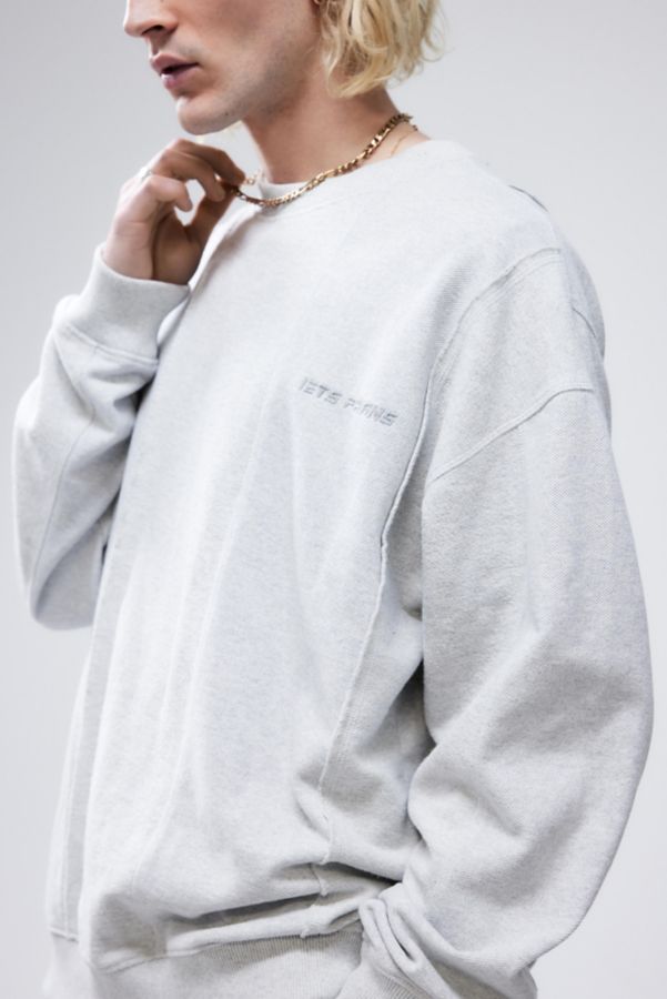 Slide View: 1: iets frans... Grey Reverse Panel Sweatshirt