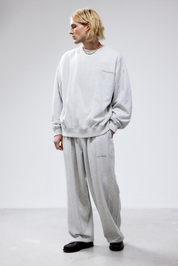 Slide View: 2: iets frans... Grey Reverse Panel Sweatshirt