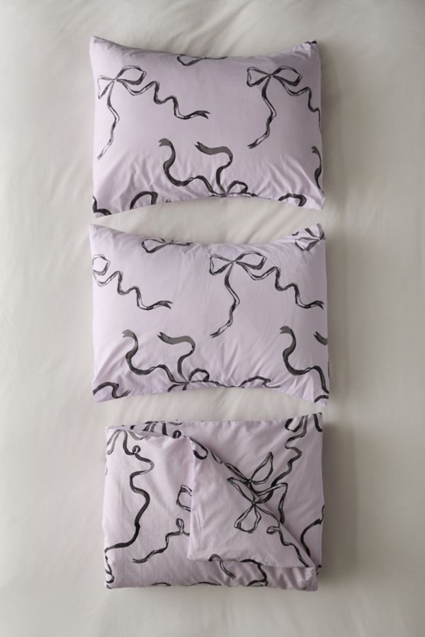 Slide View: 5: Painted Bows Duvet Set