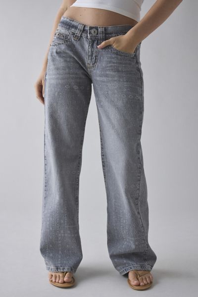 BDG Kayla Printed Low-Rise Jean