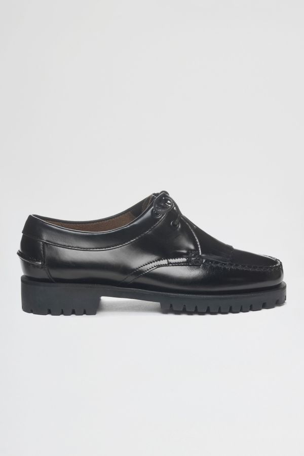 Slide View: 1: Sebago James Fringe Lug Sole Shoe