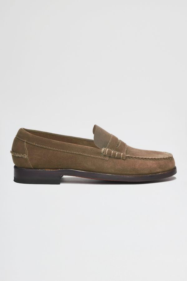 Slide View: 3: Sebago Alain Textured Suede Loafer