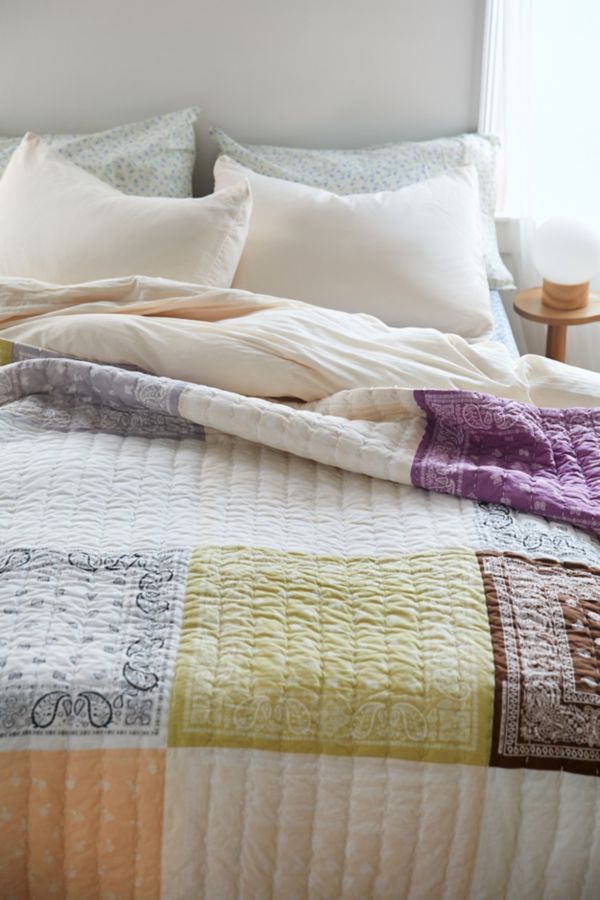 Slide View: 2: Urban Renewal Remnants Bandana Quilted Throw Blanket