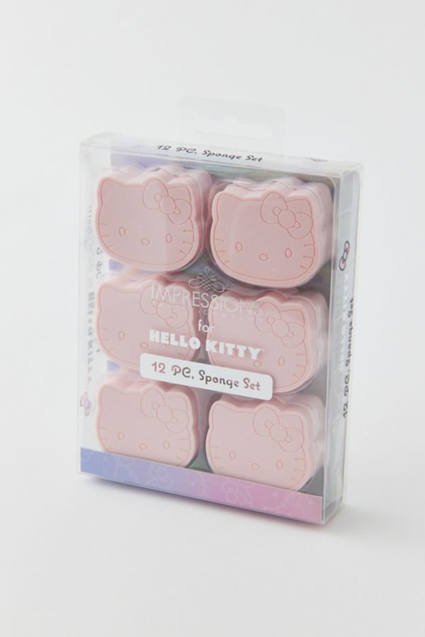 Slide View: 2: Impressions Vanity Co. Sanrio Hello Kitty 12-Piece Makeup Sponge Set