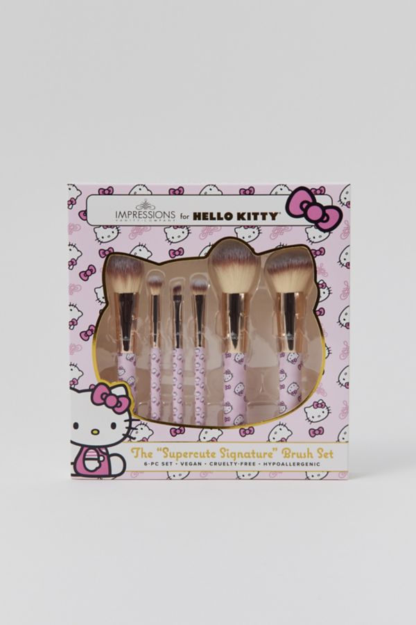 Slide View: 2: Impressions Vanity Co. Supercute Signature 6-Piece Makeup Brush Set