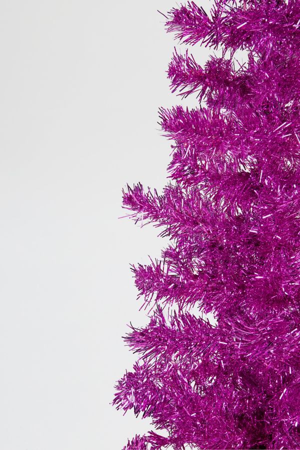 Slide View: 2: Medium 4ft Artificial Tinsel Christmas Tree