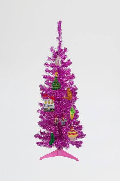 Medium 4ft Artificial Tinsel Christmas Tree