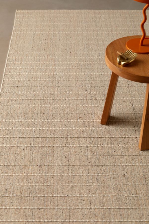 Slide View: 2: Ollie Top Stitch Woven Rug