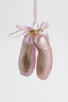 Thumbnail View 5: Ballet Slippers 4.5in Glass Ornament