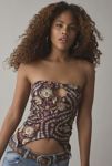 Thumbnail View 1: Silence + Noise Caprice Patterned Asymmetric Hem Tube Top