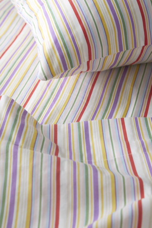 Slide View: 2: Rainbow Stripe Sheet Set