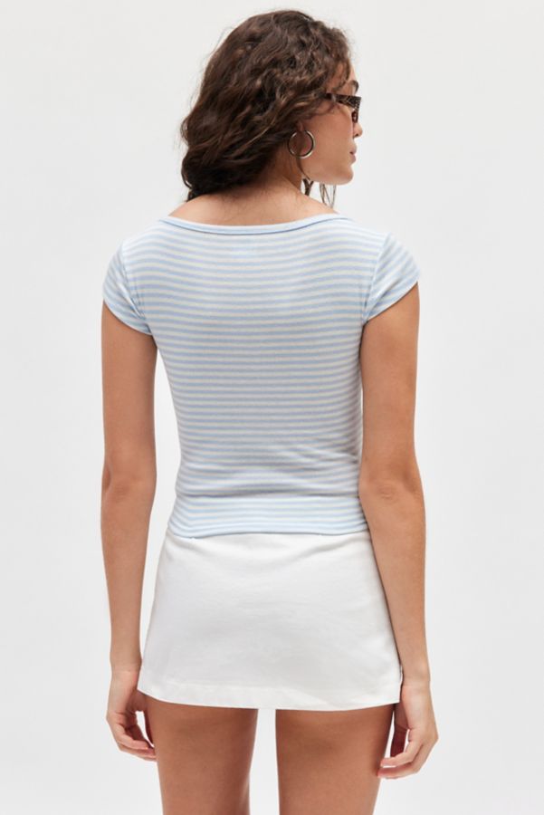 Slide View: 4: BDG Willow Short Sleeve Boat Neck Tee