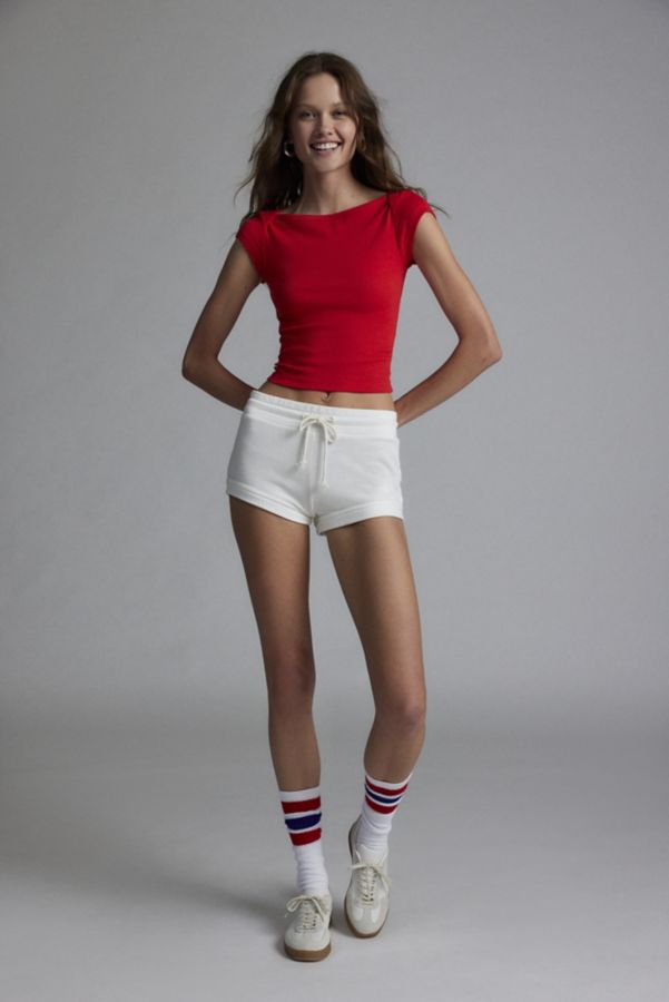 Slide View: 2: BDG Willow Short Sleeve Boat Neck Tee