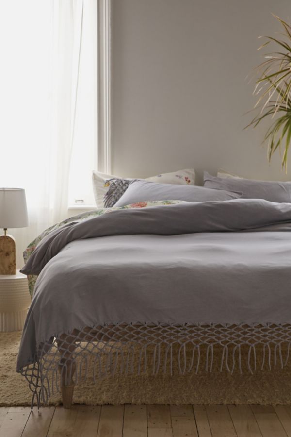 Slide View: 1: Festival Jersey Fringe Duvet Cover