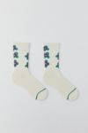 Thumbnail View 1: Chaussettes Courtes à Motif de Fleurs Empilées