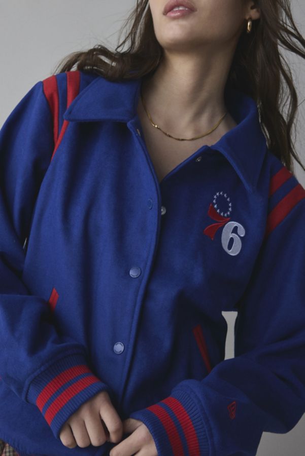 Slide View: 4: New Era NBA Collared Varsity Jacket