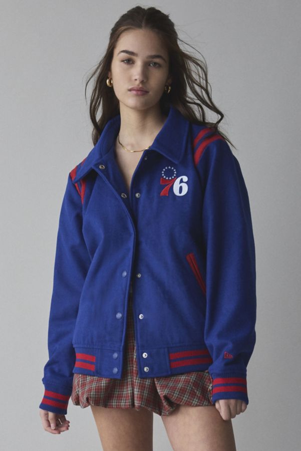 Slide View: 1: New Era NBA Collared Varsity Jacket