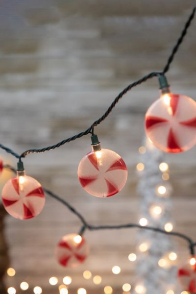 Peppermint Candy 6ft String Lights