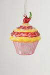 Thumbnail View 1: Cupcake with Cherry Glass Ornament