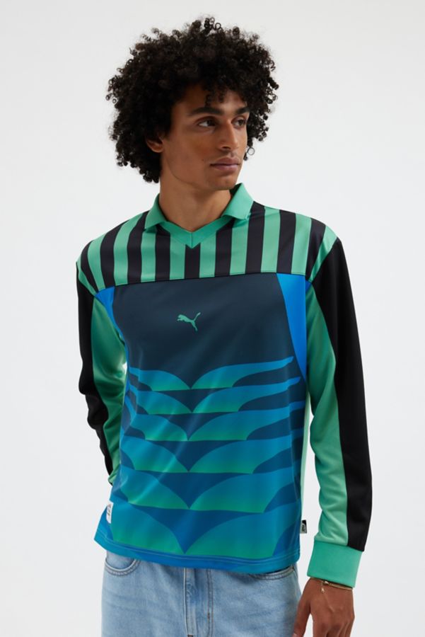 Slide View: 1: Puma NeverWorn Long Sleeve Soccer Jersey Tee