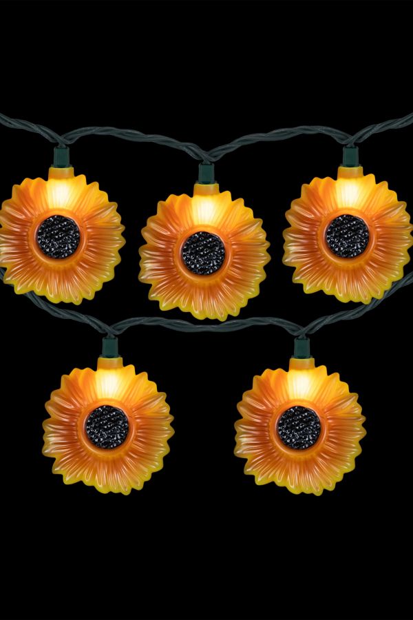 Slide View: 5: Sunflowers 6ft String Lights