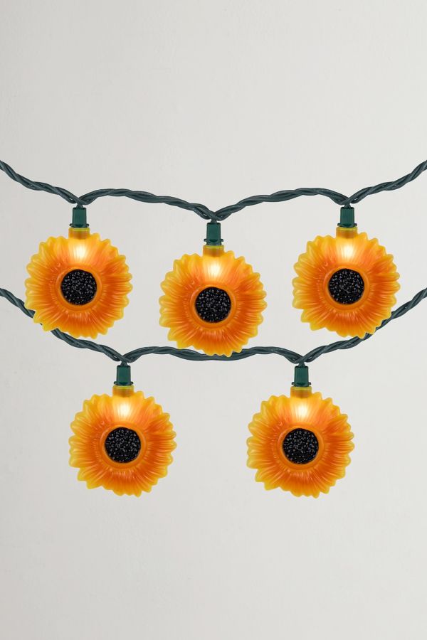 Slide View: 1: Sunflowers 6ft String Lights