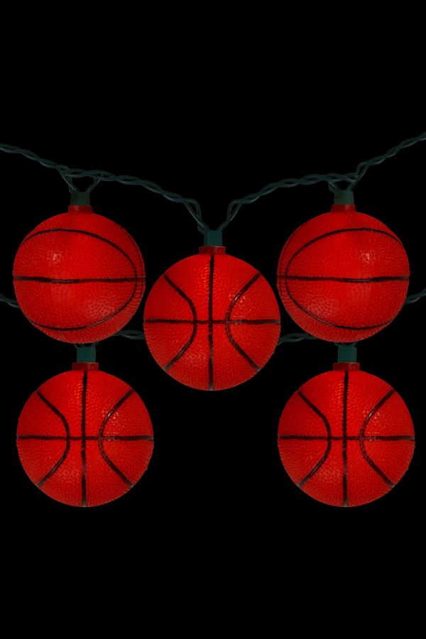 Slide View: 3: Basketballs 9ft String Lights