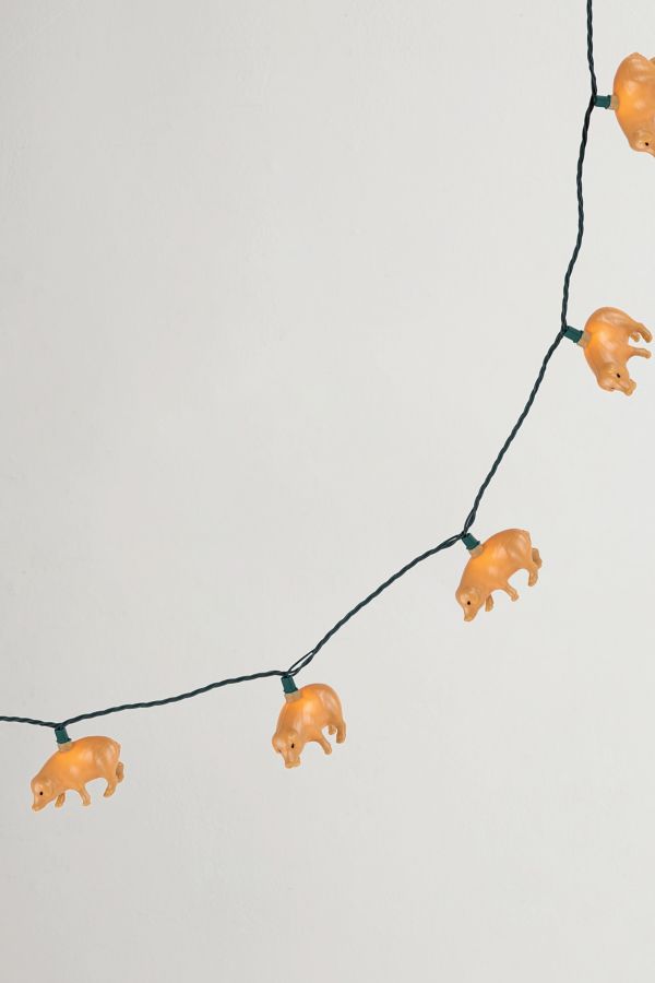 Slide View: 4: Farm Pigs 6ft String Lights