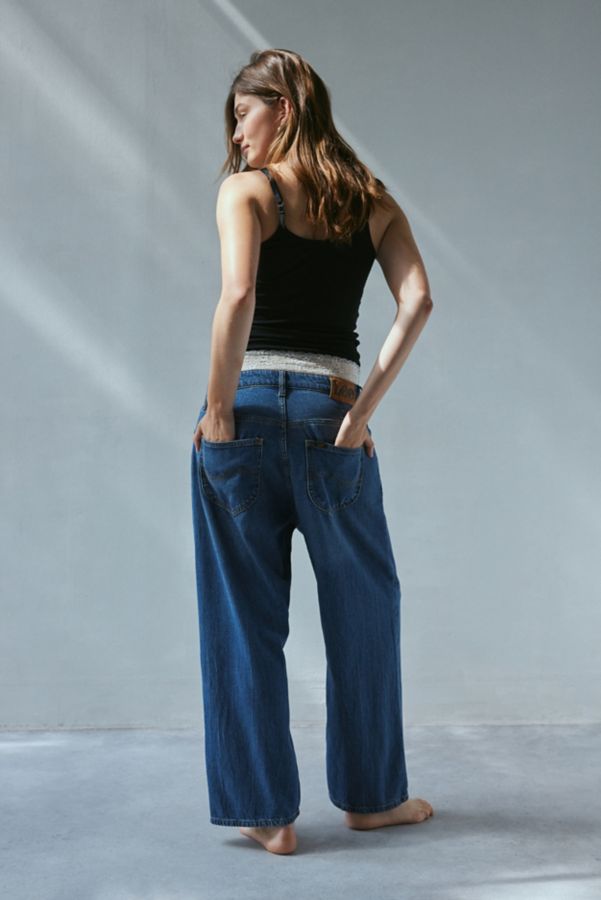 Slide View: 1: Lee Loose Crop Button Fly Ankle Jean