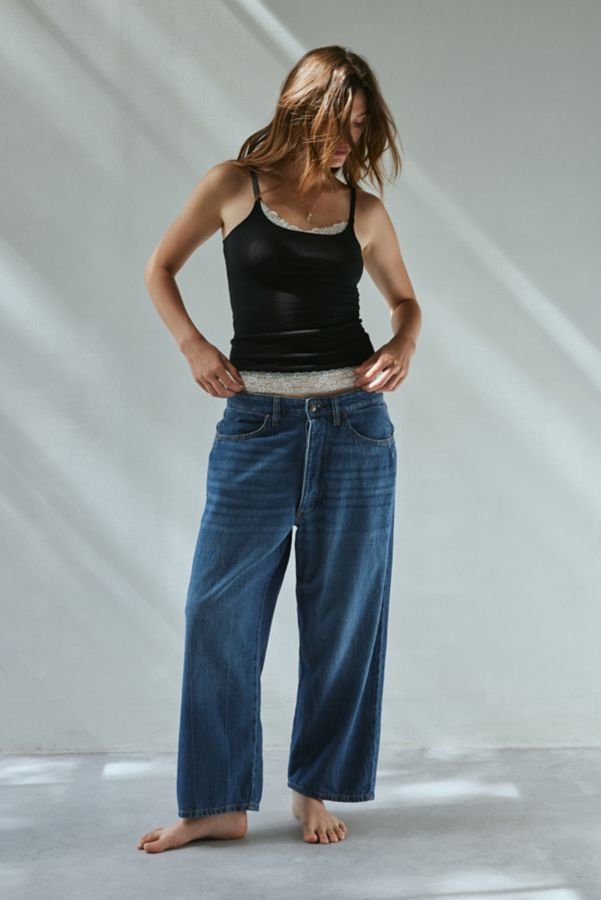 Slide View: 3: Lee Loose Crop Button Fly Ankle Jean