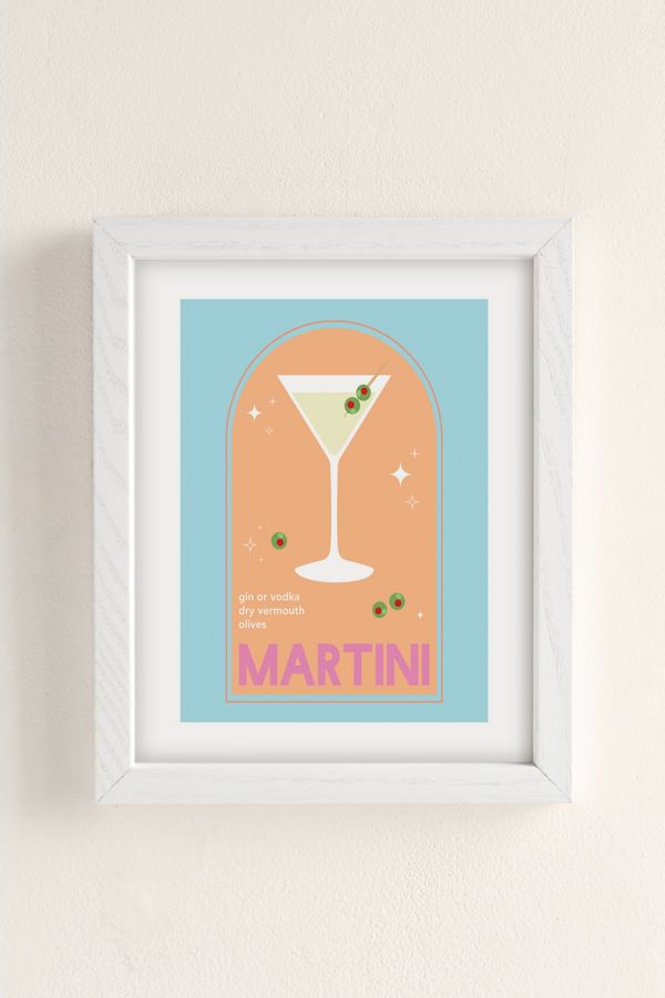 Slide View: 2: April Lane Art Martini Art Print