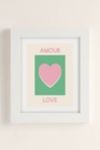 Thumbnail View 2: April Lane Art Amour Love Green Pink Heart Art Print