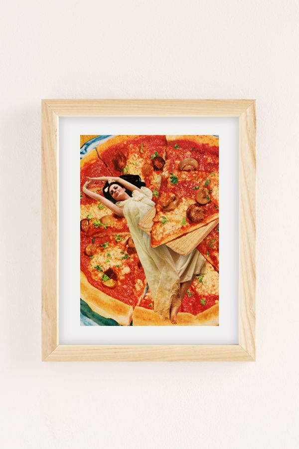 Slide View: 2: Tyler Varsell Even Bad Pizza Is Good Pizza Art Print