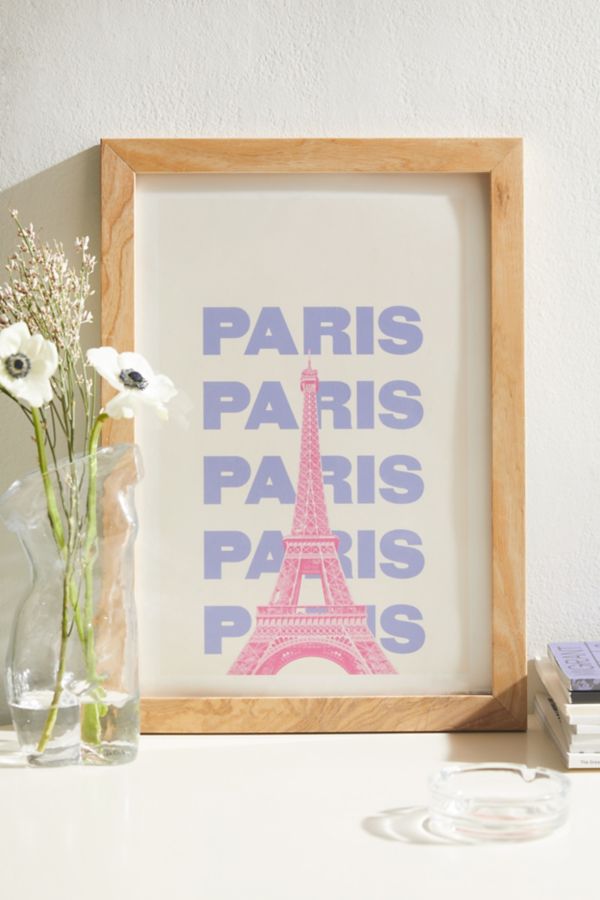 Slide View: 1: April Lane Art Paris Eiffel Tower Art Print