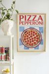 Thumbnail View 1: PSTR Studio Elin PK Pizza Pepperoni Frameless Art Print