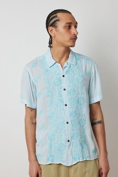 Chemise Raga Man Oak Hollow Brodée Manches Courtes