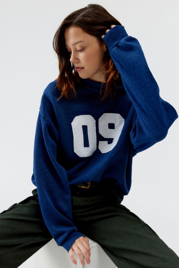 Slide View: 1: Urban Renewal Remade Sporty Number Sweatshirt