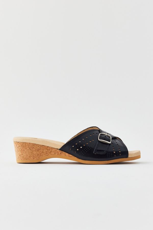 Slide View: 2: Worishofer 251 Cork Wedge Sandal