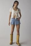 Thumbnail View 1: BDG Shaina Belted Denim Micro Mini Skort