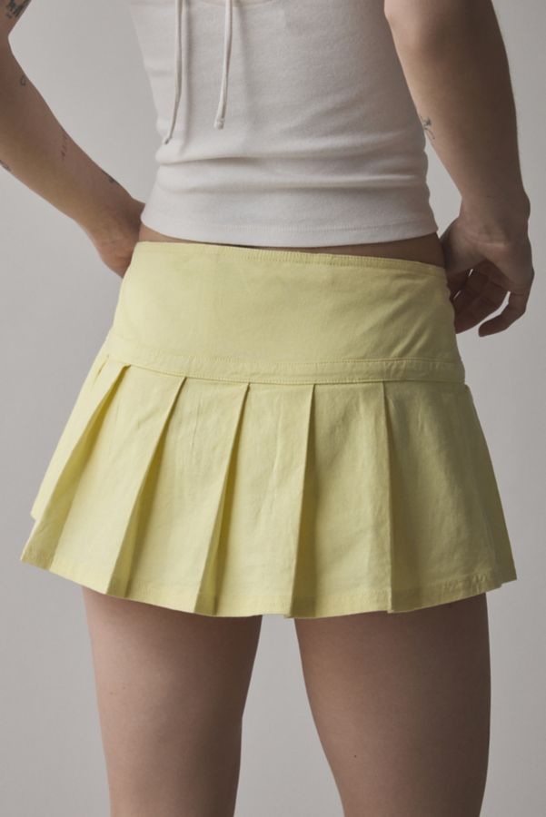 Slide View: 4: BDG Shaina Belted Linen Micro Mini Skort