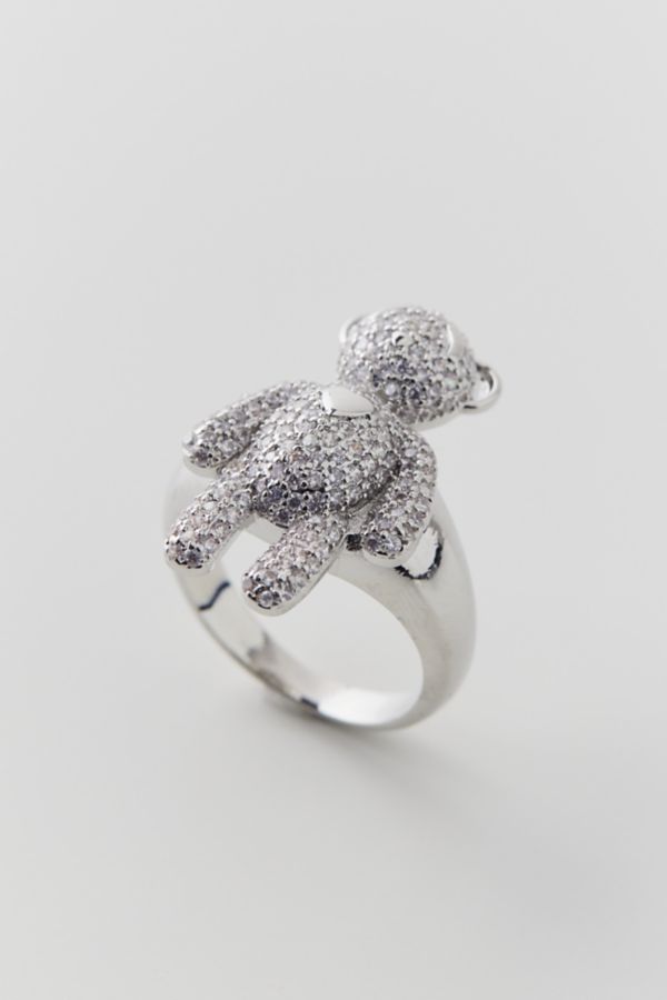 Slide View: 2: Iced Teddy Ring