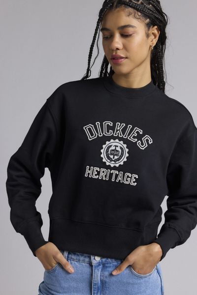 Dickies Oxford Crest Embroidered Graphic Fleece Crew Neck Pullover