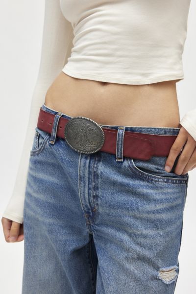 Pax Plate Buckle Leather Belt